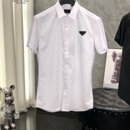 Cheap Prada Shirts Short Sleeved For Men #1222505 Replica Wholesale [$38.00 USD] [ITEM#1222505] on Replica Prada Shirts