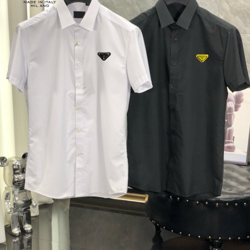 Cheap Prada Shirts Short Sleeved For Men #1222505 Replica Wholesale [$38.00 USD] [ITEM#1222505] on Replica Prada Shirts