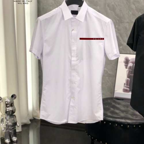 Cheap Prada Shirts Short Sleeved For Men #1222538 Replica Wholesale [$38.00 USD] [ITEM#1222538] on Replica Prada Shirts