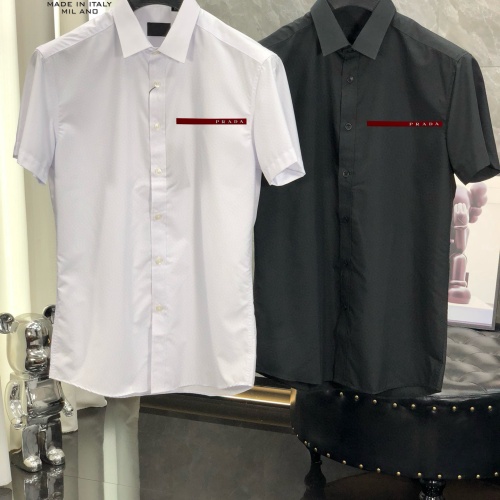 Cheap Prada Shirts Short Sleeved For Men #1222538 Replica Wholesale [$38.00 USD] [ITEM#1222538] on Replica Prada Shirts