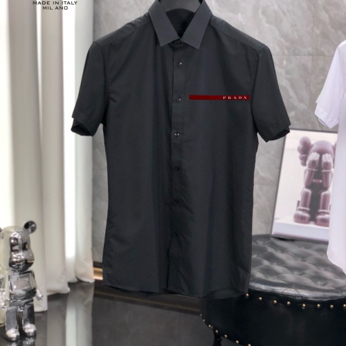 Cheap Prada Shirts Short Sleeved For Men #1222539 Replica Wholesale [$38.00 USD] [ITEM#1222539] on Replica Prada Shirts