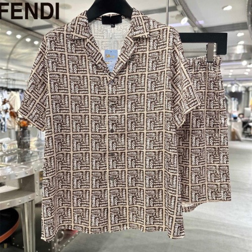 Cheap Fendi Tracksuits Short Sleeved For Men #1222554 Replica Wholesale [$72.00 USD] [ITEM#1222554] on Replica Fendi Tracksuits