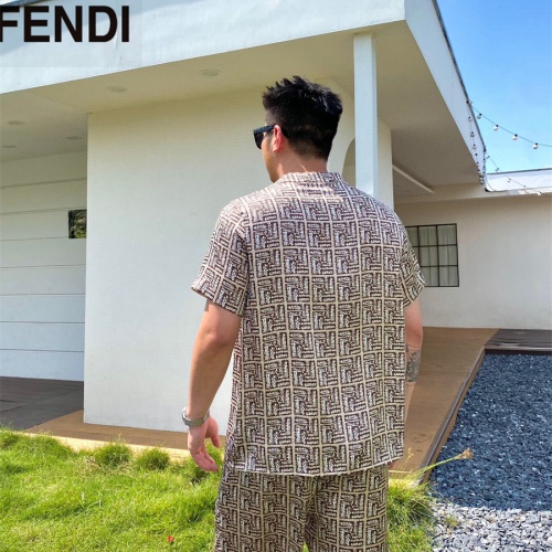 Cheap Fendi Tracksuits Short Sleeved For Men #1222554 Replica Wholesale [$72.00 USD] [ITEM#1222554] on Replica Fendi Tracksuits