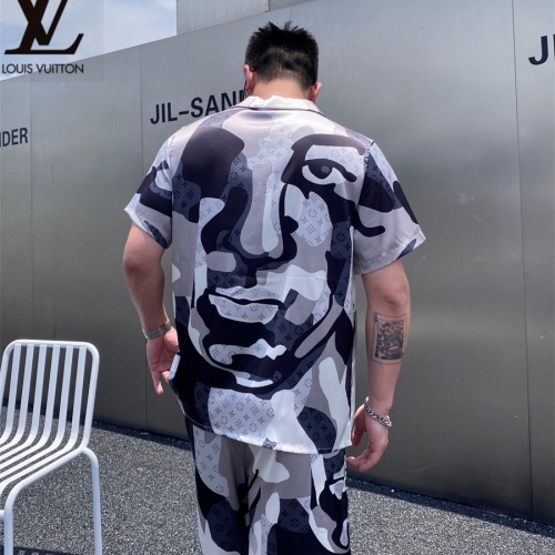 Cheap Louis Vuitton LV Tracksuits Short Sleeved For Men #1222558 Replica Wholesale [$72.00 USD] [ITEM#1222558] on Replica Louis Vuitton LV Tracksuits