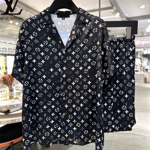 Cheap Louis Vuitton LV Tracksuits Short Sleeved For Men #1222568 Replica Wholesale [$72.00 USD] [ITEM#1222568] on Replica Louis Vuitton LV Tracksuits