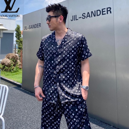 Cheap Louis Vuitton LV Tracksuits Short Sleeved For Men #1222568 Replica Wholesale [$72.00 USD] [ITEM#1222568] on Replica Louis Vuitton LV Tracksuits