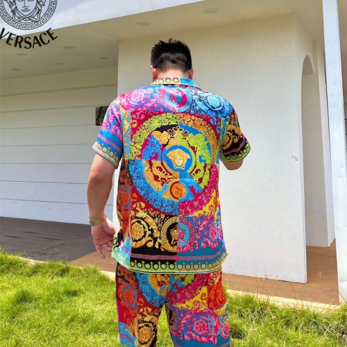 Cheap Versace Tracksuits Short Sleeved For Men #1222581 Replica Wholesale [$72.00 USD] [ITEM#1222581] on Replica Versace Tracksuits