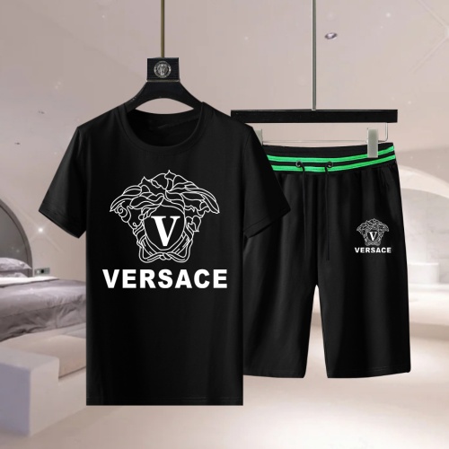 Cheap Versace Tracksuits Short Sleeved For Men #1222586 Replica Wholesale [$68.00 USD] [ITEM#1222586] on Replica Versace Tracksuits