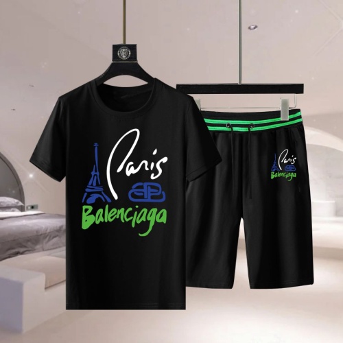 Cheap Balenciaga Fashion Tracksuits Short Sleeved For Men #1222598 Replica Wholesale [$68.00 USD] [ITEM#1222598] on Replica Balenciaga Fashion Tracksuits