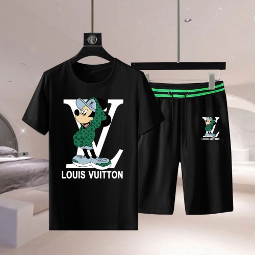 Cheap Louis Vuitton LV Tracksuits Short Sleeved For Men #1222623 Replica Wholesale [$68.00 USD] [ITEM#1222623] on Replica Louis Vuitton LV Tracksuits