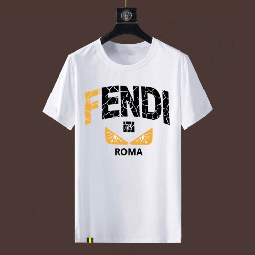 Cheap Fendi T-Shirts Short Sleeved For Men #1222717 Replica Wholesale [$40.00 USD] [ITEM#1222717] on Replica Fendi T-Shirts