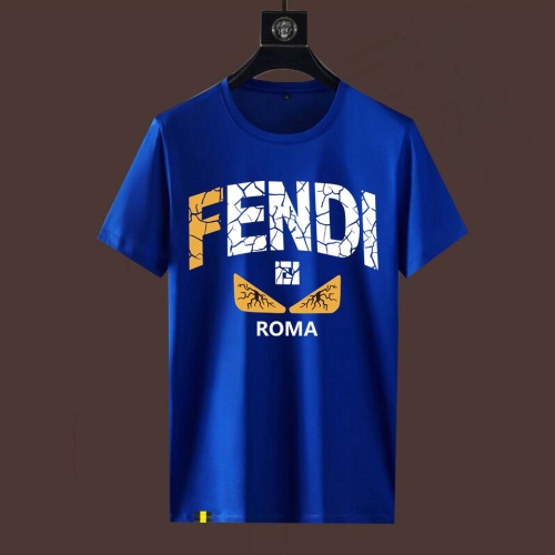 Cheap Fendi T-Shirts Short Sleeved For Men #1222719 Replica Wholesale [$40.00 USD] [ITEM#1222719] on Replica Fendi T-Shirts