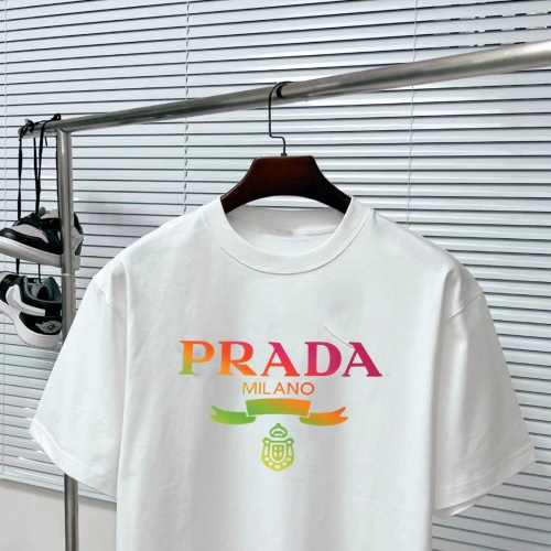 Cheap Prada T-Shirts Short Sleeved For Unisex #1222773 Replica Wholesale [$34.00 USD] [ITEM#1222773] on Replica Prada T-Shirts