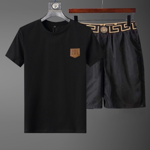 Cheap Versace Tracksuits Short Sleeved For Men #1222862 Replica Wholesale [$52.00 USD] [ITEM#1222862] on Replica Versace Tracksuits