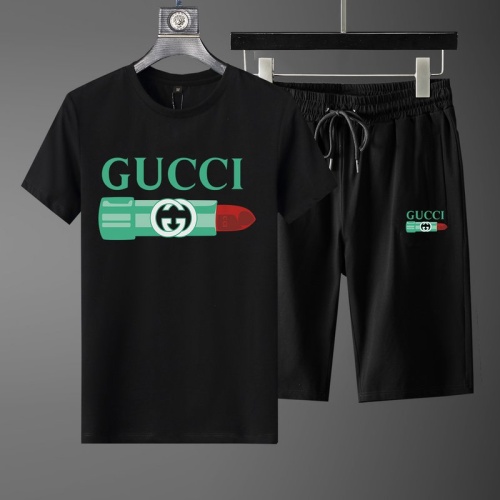 Cheap Gucci Tracksuits Short Sleeved For Men #1222873 Replica Wholesale [$52.00 USD] [ITEM#1222873] on Replica Gucci Tracksuits