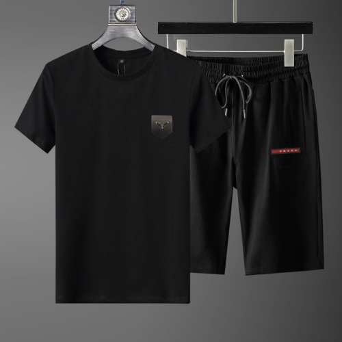 Cheap Prada Tracksuits Short Sleeved For Men #1222874 Replica Wholesale [$52.00 USD] [ITEM#1222874] on Replica Prada Tracksuits