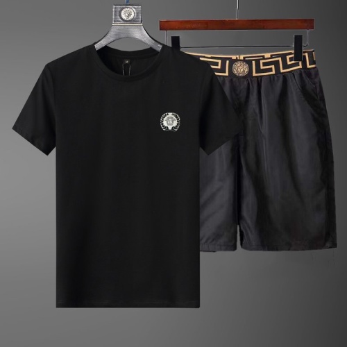 Cheap Versace Tracksuits Short Sleeved For Men #1222878 Replica Wholesale [$52.00 USD] [ITEM#1222878] on Replica Versace Tracksuits