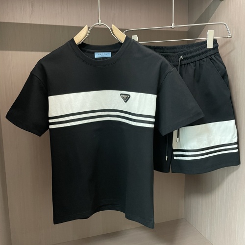 Cheap Prada Tracksuits Short Sleeved For Men #1222889 Replica Wholesale [$80.00 USD] [ITEM#1222889] on Replica Prada Tracksuits