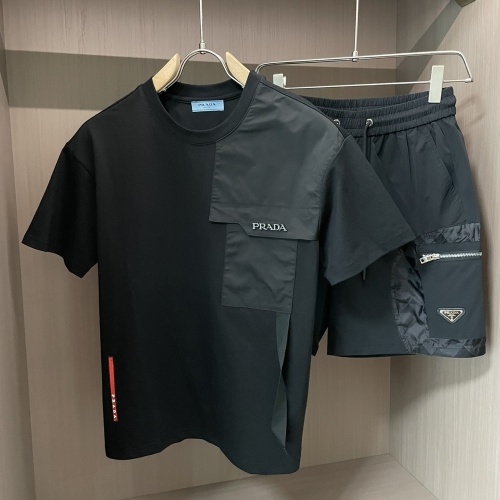 Cheap Prada Tracksuits Short Sleeved For Men #1222892 Replica Wholesale [$80.00 USD] [ITEM#1222892] on Replica Prada Tracksuits