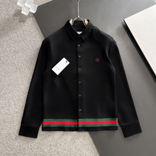 Cheap Gucci Shirts Long Sleeved For Unisex #1222897 Replica Wholesale [$85.00 USD] [ITEM#1222897] on Replica Gucci Shirts