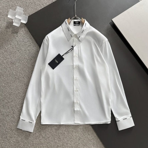 Cheap Fendi Shirts Long Sleeved For Unisex #1222990 Replica Wholesale [$85.00 USD] [ITEM#1222990] on Replica Fendi Shirts