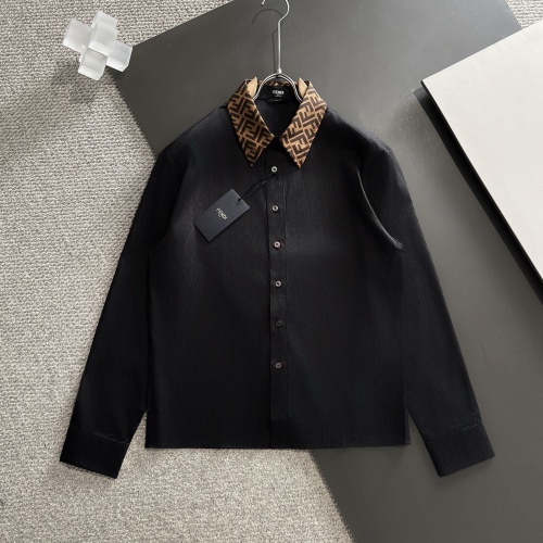 Cheap Fendi Shirts Long Sleeved For Unisex #1222993 Replica Wholesale [$85.00 USD] [ITEM#1222993] on Replica Fendi Shirts