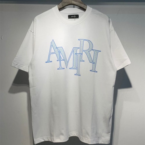 Cheap Amiri T-Shirts Short Sleeved For Unisex #1223163 Replica Wholesale [$34.00 USD] [ITEM#1223163] on Replica Amiri T-Shirts