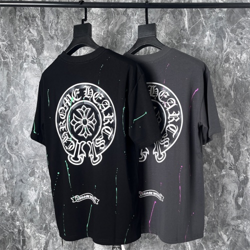 Cheap Chrome Hearts T-Shirts Short Sleeved For Unisex #1223298 Replica Wholesale [$45.00 USD] [ITEM#1223298] on Replica Chrome Hearts T-Shirts