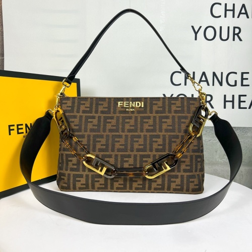 Cheap Fendi AAA Quality Shoulder Bags For Women #1223455 Replica Wholesale [$105.00 USD] [ITEM#1223455] on Replica Fendi AAA Quality Shoulder Bags