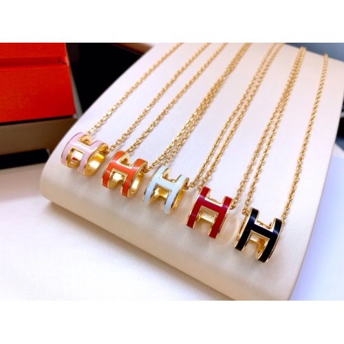 Cheap Hermes Necklaces #1223637 Replica Wholesale [$45.00 USD] [ITEM#1223637] on Replica Hermes Necklaces