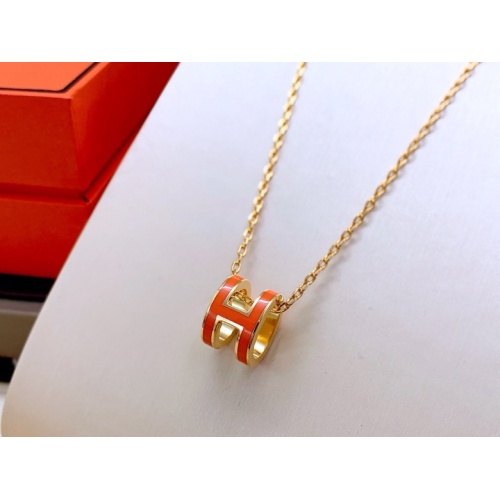 Cheap Hermes Necklaces #1223639 Replica Wholesale [$45.00 USD] [ITEM#1223639] on Replica Hermes Necklaces