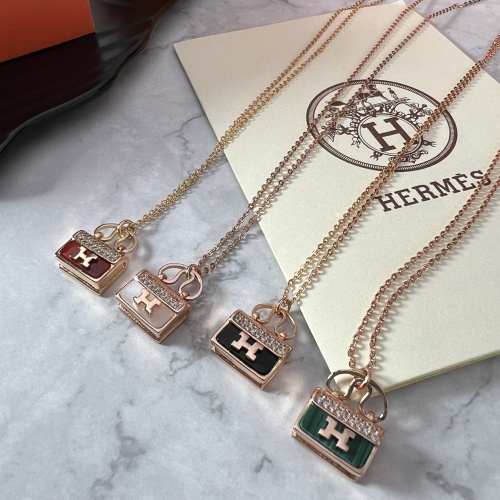 Cheap Hermes Necklaces #1223702 Replica Wholesale [$42.00 USD] [ITEM#1223702] on Replica Hermes Necklaces