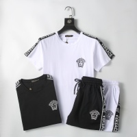 Cheap Versace Tracksuits Short Sleeved For Men #1217881 Replica Wholesale [$56.00 USD] [ITEM#1217881] on Replica Versace Tracksuits