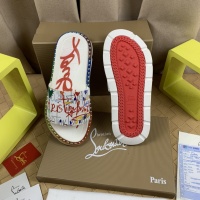 Cheap Christian Louboutin CL Slippers For Men #1220165 Replica Wholesale [$72.00 USD] [ITEM#1220165] on Replica Christian Louboutin CL Slippers