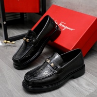 Cheap Salvatore Ferragamo Leather Shoes For Men #1221263 Replica Wholesale [$92.00 USD] [ITEM#1221263] on Replica Salvatore Ferragamo Leather Shoes