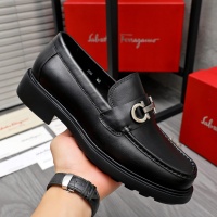 Cheap Salvatore Ferragamo Leather Shoes For Men #1221273 Replica Wholesale [$92.00 USD] [ITEM#1221273] on Replica Salvatore Ferragamo Leather Shoes