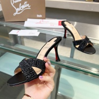 Cheap Christian Louboutin CL Slippers For Women #1221781 Replica Wholesale [$102.00 USD] [ITEM#1221781] on Replica Christian Louboutin CL Slippers