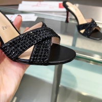 Cheap Christian Louboutin CL Slippers For Women #1221781 Replica Wholesale [$102.00 USD] [ITEM#1221781] on Replica Christian Louboutin CL Slippers