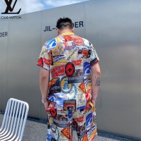 Cheap Louis Vuitton LV Tracksuits Short Sleeved For Men #1222563 Replica Wholesale [$72.00 USD] [ITEM#1222563] on Replica Louis Vuitton LV Tracksuits