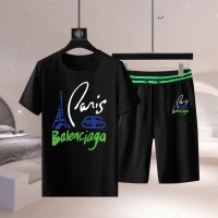 Balenciaga Fashion Tracksuits Short Sleeved For Men #1222598