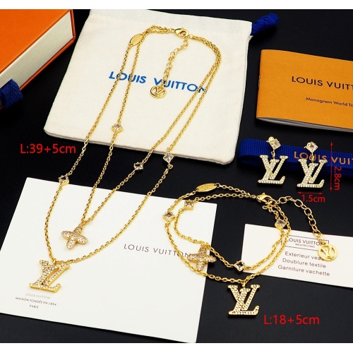 Cheap Louis Vuitton LV Jewelry Set For Women #1223977 Replica Wholesale [$72.00 USD] [ITEM#1223977] on Replica Louis Vuitton LV Jewelry Set