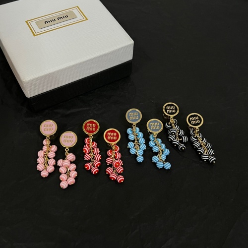 Cheap MIU MIU Earrings For Women #1224052 Replica Wholesale [$38.00 USD] [ITEM#1224052] on Replica MIU MIU Earrings
