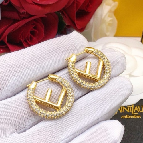 Cheap Fendi Earrings For Women #1224254 Replica Wholesale [$29.00 USD] [ITEM#1224254] on Replica Fendi Earrings