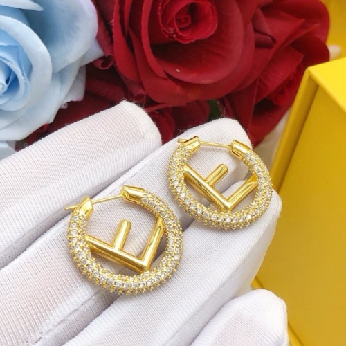 Cheap Fendi Earrings For Women #1224254 Replica Wholesale [$29.00 USD] [ITEM#1224254] on Replica Fendi Earrings