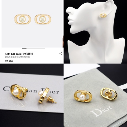 Cheap Christian Dior Earrings For Women #1224363 Replica Wholesale [$25.00 USD] [ITEM#1224363] on Replica Christian Dior Earrings