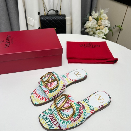 Cheap Valentino Slippers For Women #1224633 Replica Wholesale [$82.00 USD] [ITEM#1224633] on Replica Valentino Slippers