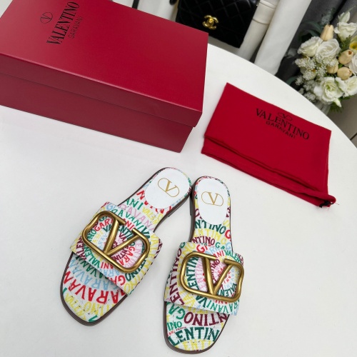 Cheap Valentino Slippers For Women #1224633 Replica Wholesale [$82.00 USD] [ITEM#1224633] on Replica Valentino Slippers