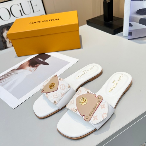 Cheap Louis Vuitton Slippers For Women #1224721 Replica Wholesale [$80.00 USD] [ITEM#1224721] on Replica Louis Vuitton Slippers