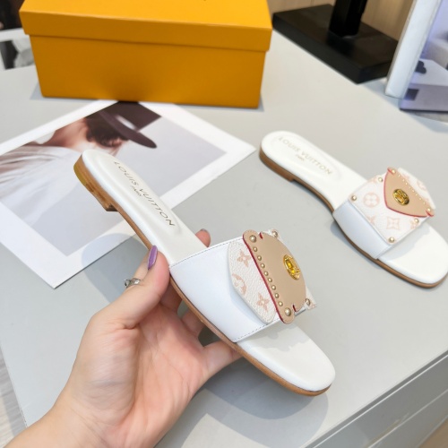 Cheap Louis Vuitton Slippers For Women #1224721 Replica Wholesale [$80.00 USD] [ITEM#1224721] on Replica Louis Vuitton Slippers