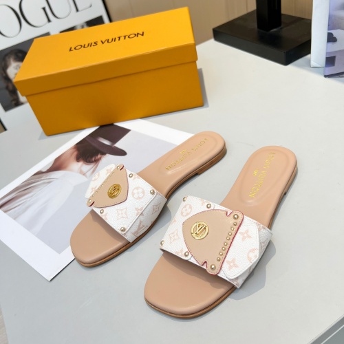 Cheap Louis Vuitton Slippers For Women #1224722 Replica Wholesale [$80.00 USD] [ITEM#1224722] on Replica Louis Vuitton Slippers